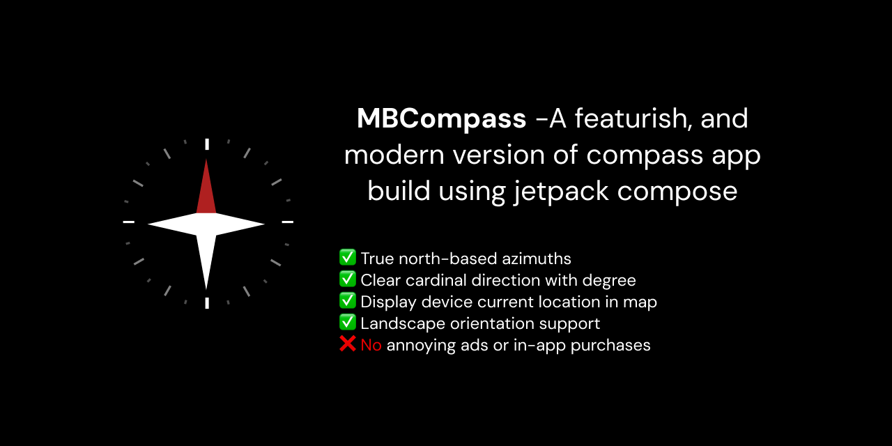 Show HN: Tiny FOSS Compass and Navigation App (<2MB)