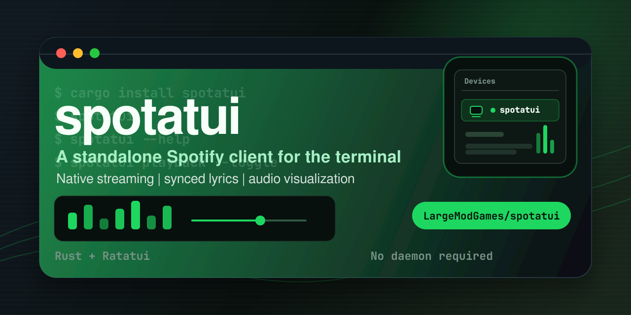Show HN: Spotatui, a Spotify TUI/GUI without web API rate limits