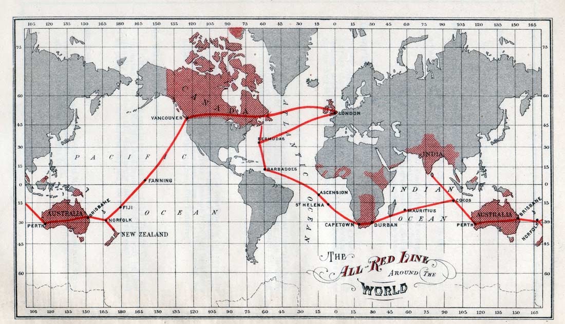 The British empire's resilient subsea telegraph network
